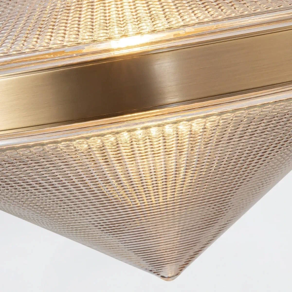 Podwójna wisząca lampa Willard QN-WILLARD-LP2-VBS-PG mosiądz