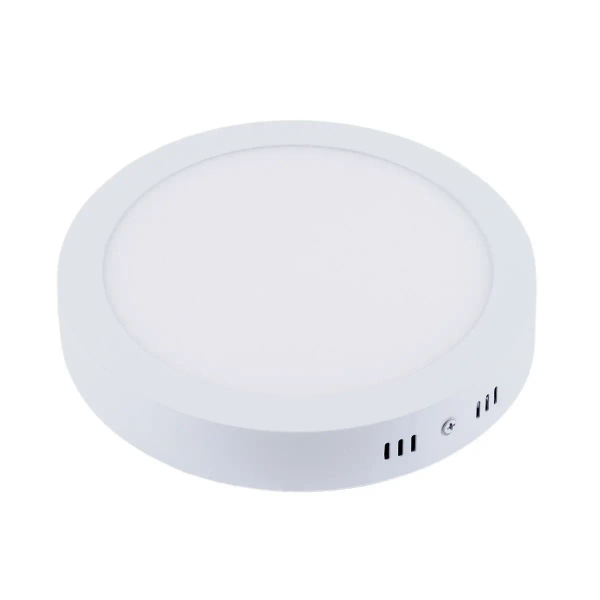 Plafon sufitowy SOLID PMO24NW LED 24W metalowy do salonu okrągły biały