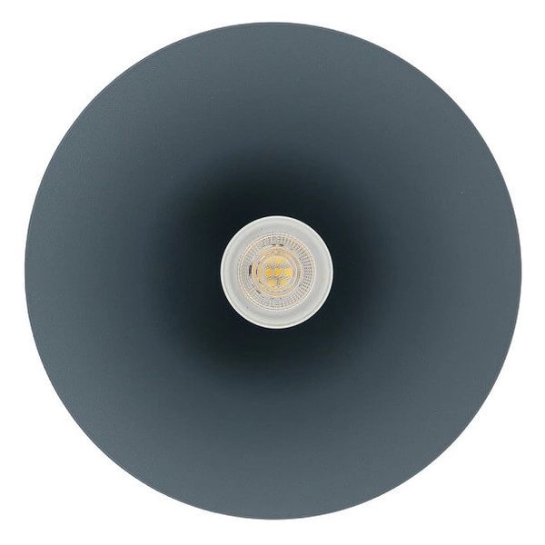 Metalowa lampa stożkowa ZENITH 11491 zwis szary błękit