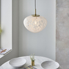 Dekoracyjna lampa wisząca L&-198815 Light& szklany klosz mosiądz