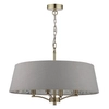 Regulowana lampa wisząca Birch BIR0429-EH Dar Lighting owalna motyw roślinny mosiężny