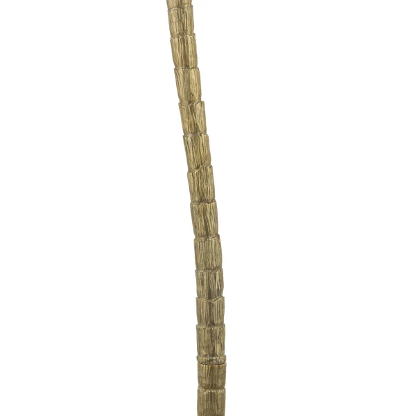 Abażurowa lampa stojąca Coco COC4935 do salonu czarny mosiądz