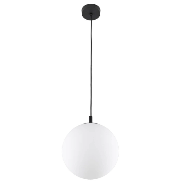 Lampa wisząca nad wyspę Esme 5670 bubble zwis ball biała czarna