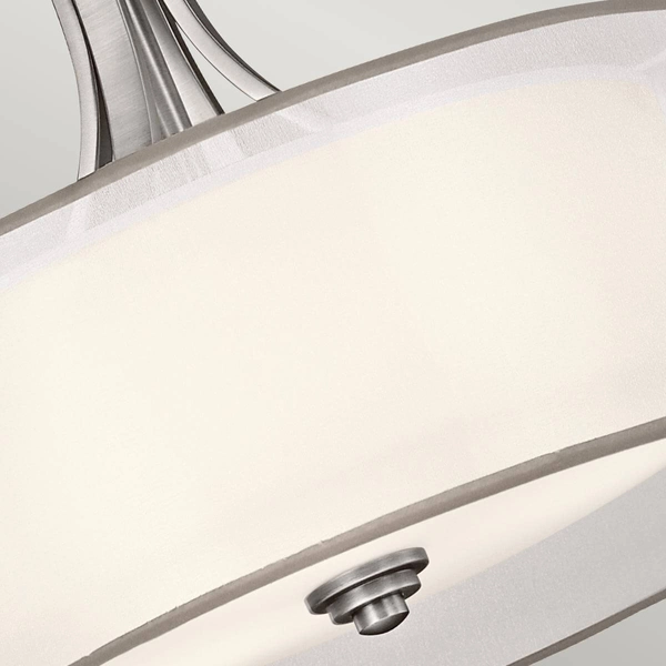 Lampa wisząca nad stół Lacey KL-LACEY-P-L-AP Kichler okrąg biały srebrny