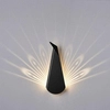 Ścienna lampa ORIGAMI PAWN-B metalowa paw LED 3W 3000K kinkiet czarny