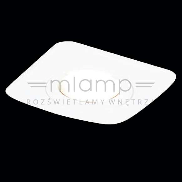 Oczko LAMPA sufitowa Bello IP44 Orlicki Design metalowa OPRAWA wpust kwadratowy chrom