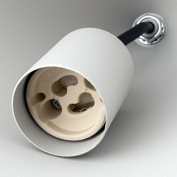 Lampa wisząca stożek Zenith 10872 Nowodvorski zwis do sypialni jedwabisty szary