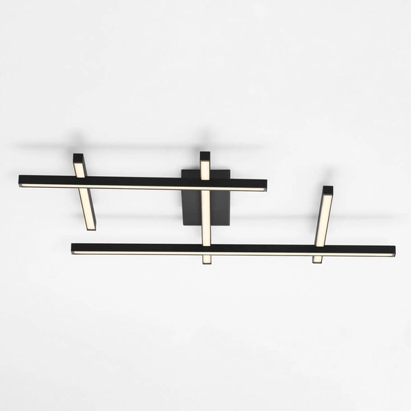 Metalowy plafon TUMBES LE44477 LED 63W 3000K ściemnialny frame czarne