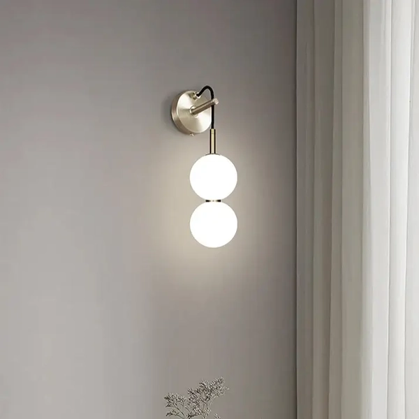 Lampa ścienna do gabinetu Perla CGPERLA-H30 Copel LED 11W 3000K bubbles mosiądz biała