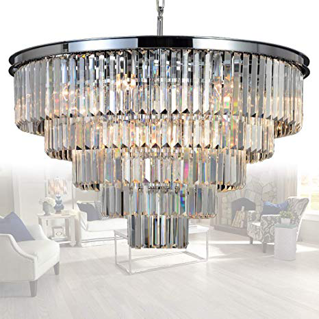 Żyrandol glamour CGHEREFALLXLCHROME lampa nad łóżko chrom
