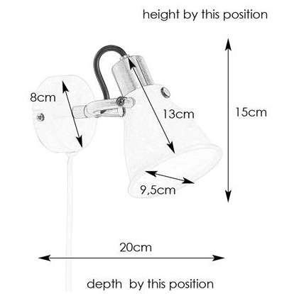 Kinkiet LAMPA ścienna ALTON 107856 Markslojd industrialna OPRAWA metalowy reflektorek regulowany czarny