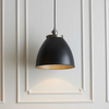 Wisząca lampa retro Franklin 98749 Endon do jadalni czarna cyna