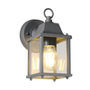 Elewacyjna lampa ścienna MIRANDE 262260142 metalowa szklana IP23 antracyt