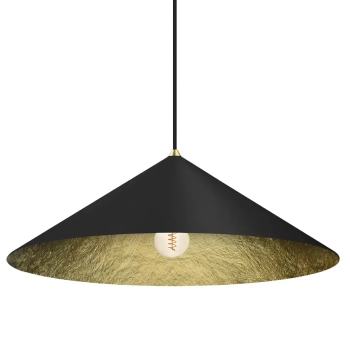 Lampa zwisająca nad stół FUJI MLP0646 do jadalni trójkątna czarna