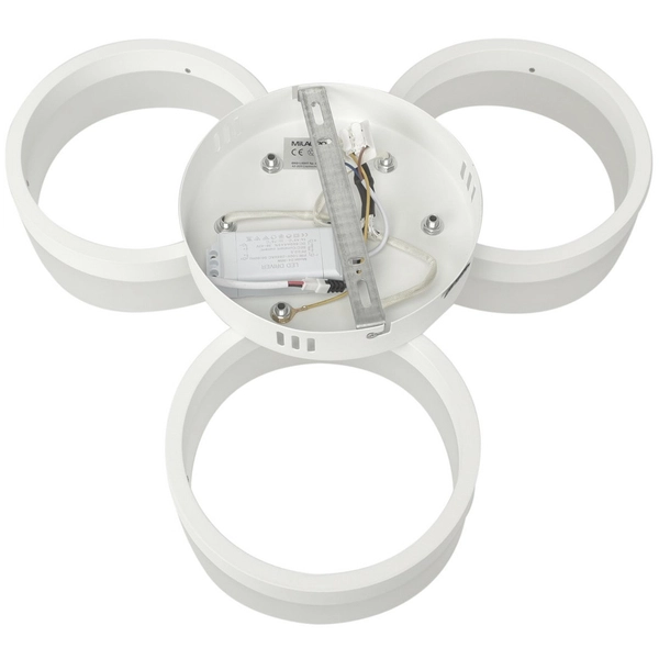 Plafon LAMPA sufitowa RING ML166 Milagro futurystyczna OPRAWA pierścienie rings LED 36W 4000K białe