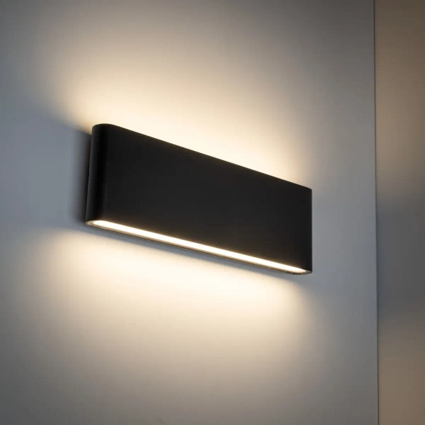 Loftowy ścienny kinkiet Arwena L 18186 LED 3000K IP54 czarny