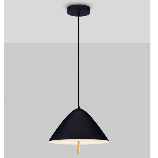 Wisząca lampa jadalniana CARAPARI LE44654 LED 17W 3000K czarna