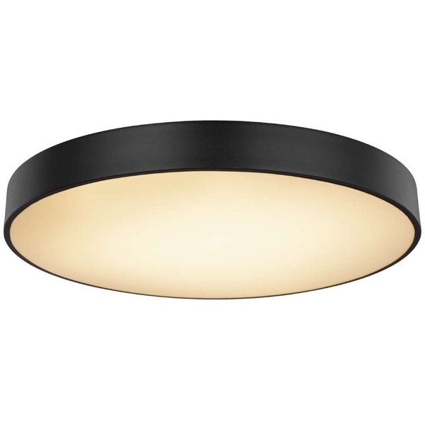 LAMPA sufitowa WISS 41744-48S Globo okrągła OPRAWA plafon LED 48W 3000K - 6000K metalowy czarny