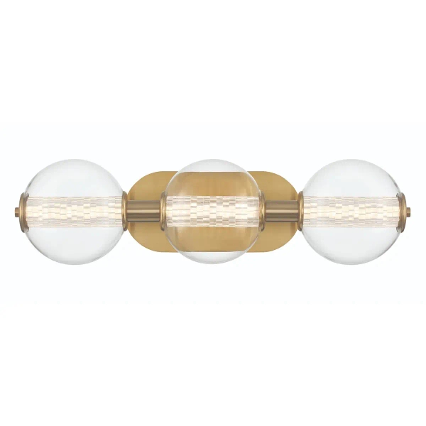 Kinkiet ścienny bubble Atomo QN-ATOMO-3W-BG LED 13W 3000K IP44 złoty
