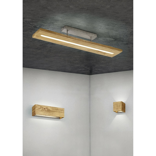 Lampa sufitowa BRAD 623710130 LED 27W 3000K prostokątna drewniany