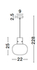 Wisząca lampa industrialna Padre kulista czarna przydymiona