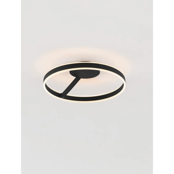 Okrągła lampa na sufit SOLVIRA LE45495 LED 40W 2700-4000K czarny