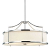 LAMPA wisząca Stanza Cromo M Orlicki Design okrągła OPRAWA w stylu klasycznym abażurowa kremowa chrom