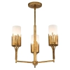Potrójna lampa wisząca Sawgrass QN-SAWGRASS-3-DG-O tubki białe złote