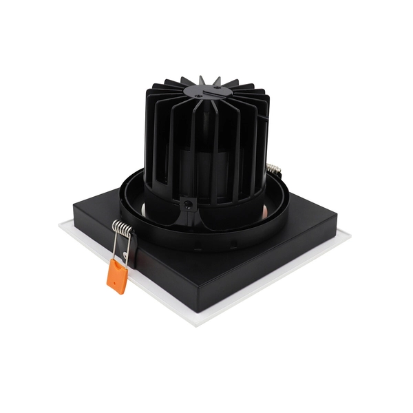 Wpust LAMPA regulowana DIA 8718 Nowodvorski metalowa OPRAWA sufitowa LED 30W 4000K kwadratowa biała czarna