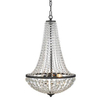 Czarna lampa pałacowa Granso 107027 do jadalni nad stół glamour