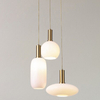 LAMPA wisząca SINOPIA 5225 Rabalux szklana OPRAWA zwis kaskada biały złoty