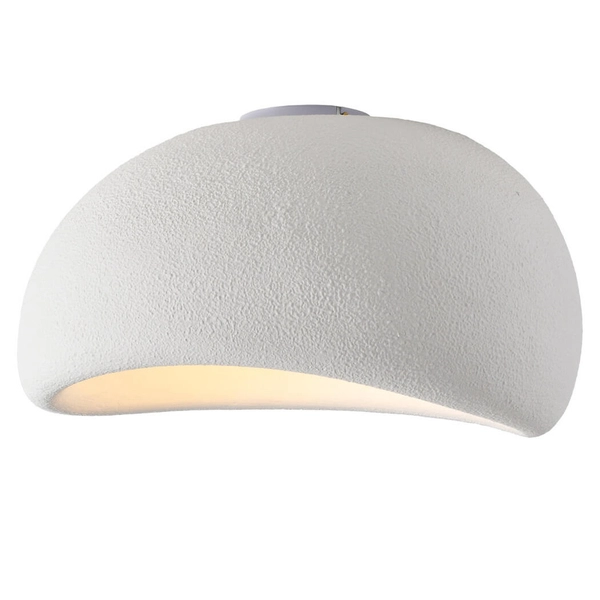 Kopułowa lampa sufitowa STONE DN426-50C metalowa do salonu biała