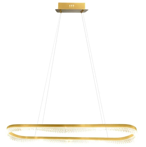 Ringowa lampa wisząca Preciosa ML1868 LED 45W 4000K obręcz do salonu złoty