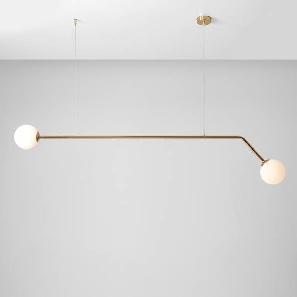 Wisząca lampa modernistyczna PURE 1064H30 Aldex szklane kule balls złota