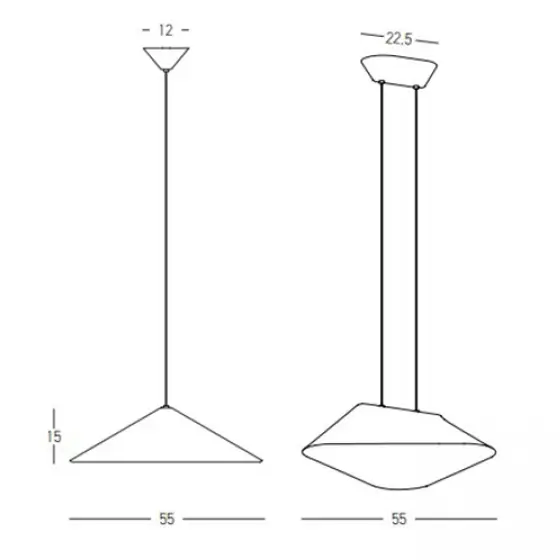 Akustyczna lampa wisząca 23172 LED 8W 3000K regulowana szary brązowy