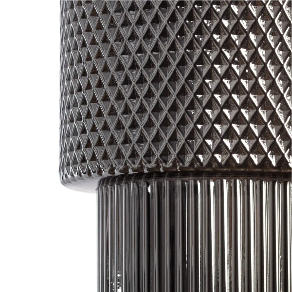 Szklana lampa wisząca Bella ABR-LWS-BELL-C nad stół nordycka szara