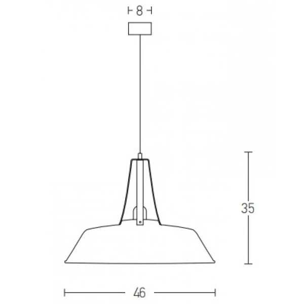 Industrialna lampa wisząca 19245 metalowa do salonu czarny