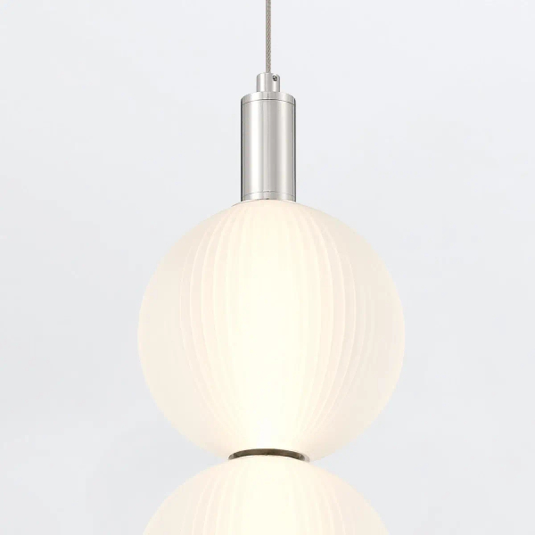 Kulista lampa wisząca Palmas QN-PALMAS-2MP-PN LED 20W 3000K biała
