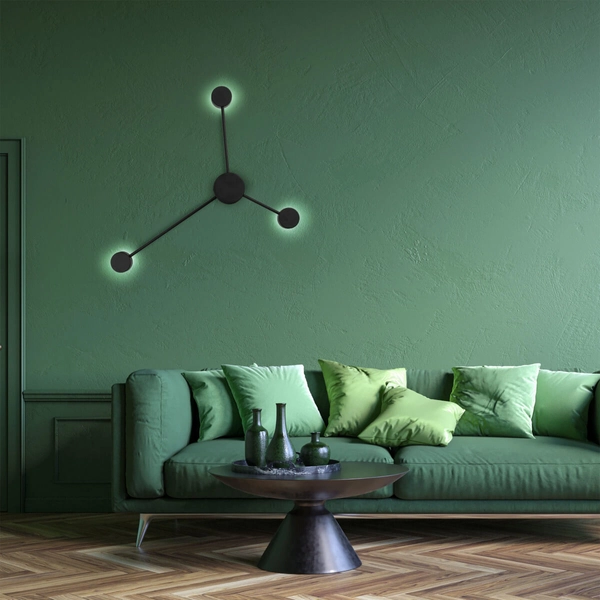 Kinkiet na ścianę Avia 6809 TK Lighting punktowy metalowy czarny