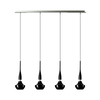 Metalowa lampa wisząca Tasos AZ0885 wielopunktowa czarna