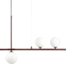 Wisząca lampa do sypialni MODERNO DN1506 burgundowa 4xG9 balls