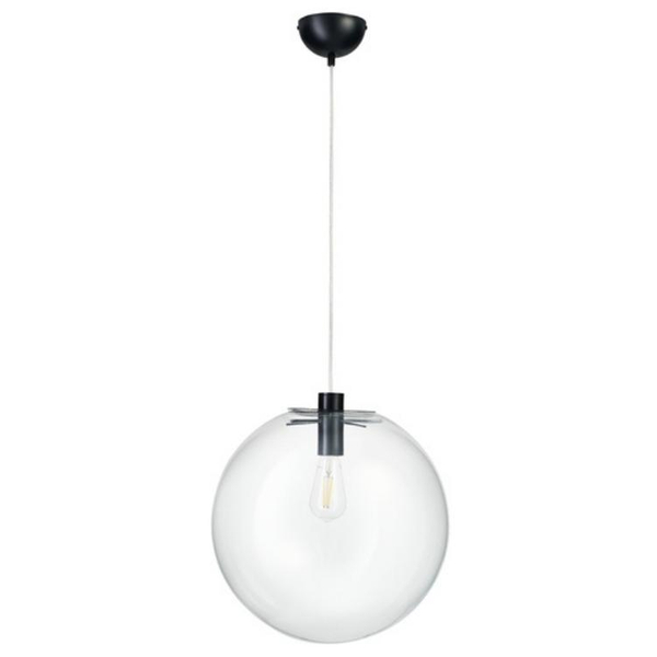 Okrągła lampa wisząca Tonda ST-8722P-XL black Step kula przezroczysta