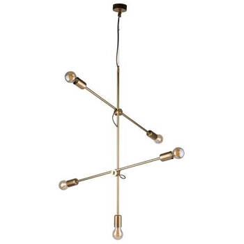 LAMPA wisząca STICKS 9076 Nowodvorski industrialna OPRAWA metalowa na żarówki molekuły loft złote