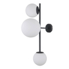 Modernistyczna LAMPA ścienna VAILANTE WL-31221-3A-SBL Italux sufitowa OPRAWA szklane kule kinkiet czarny