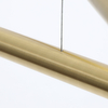 Lampa wisząca Tubo 1072P40 Aldex podłużne zwisy metalowe mosiądz