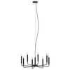 Wisząca lampa świecznikowa Orto 11460 metalowa tuby czarne