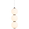 Lampa wisząca PERLA ST-CP231222-3L black LED 12W 3000K kulista czarna biała