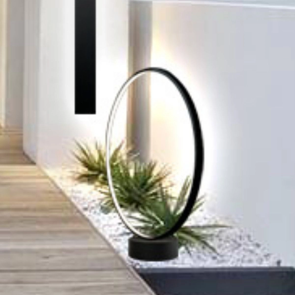 Ring ogrodowy Abira 9914 Shilo LED 30W 3000K z wtyczką IP44 antracyt