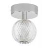 Kulista lampa sufitowa BRILLE LE43474 LED 6W srebrny przezroczysty