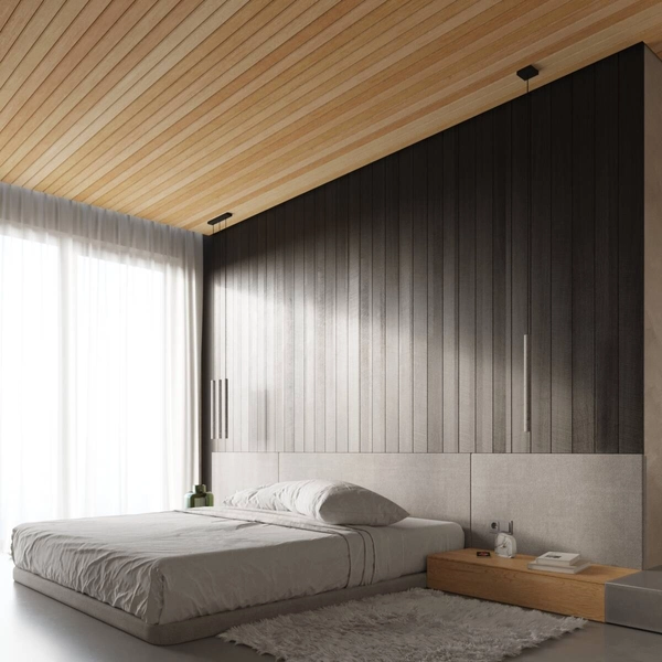 Zwisająca lampa do sypialni Pastelo SL.1271 betonowa szara czarna